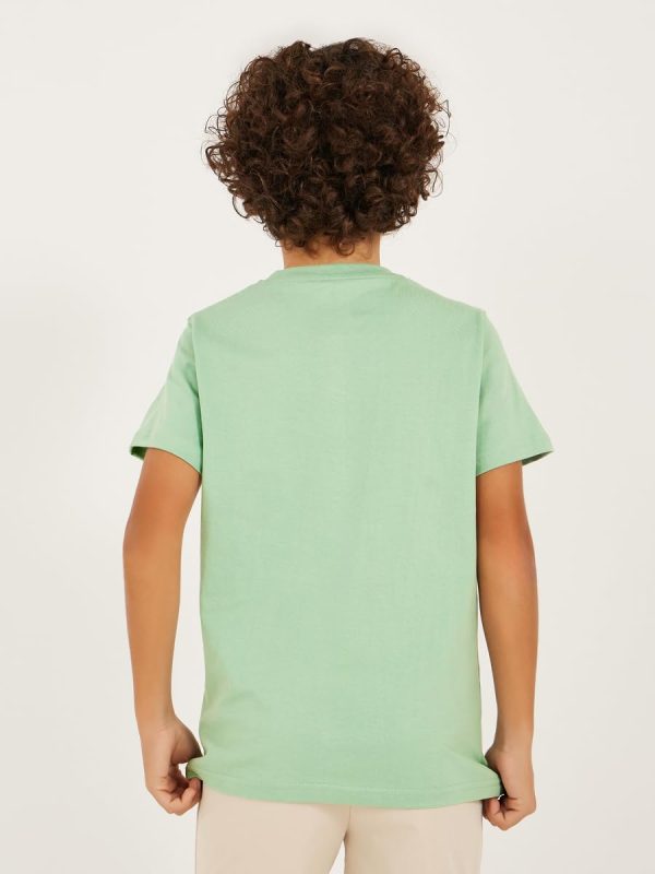 ⁦Styli Boys Slogan Print Round Neck T-Shirt⁩ - الصورة ⁦5⁩