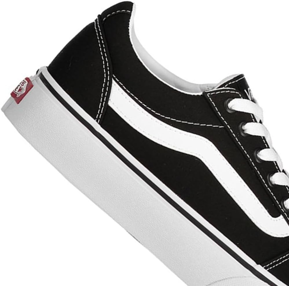 Vans Women's Ward Platform Canvas Trainers, Black Canvas Black White 187, 35 EU 6 Vans Women's Ward Platform Canvas Trainers, Black Canvas Black White 187, 35 EU - الصورة 6