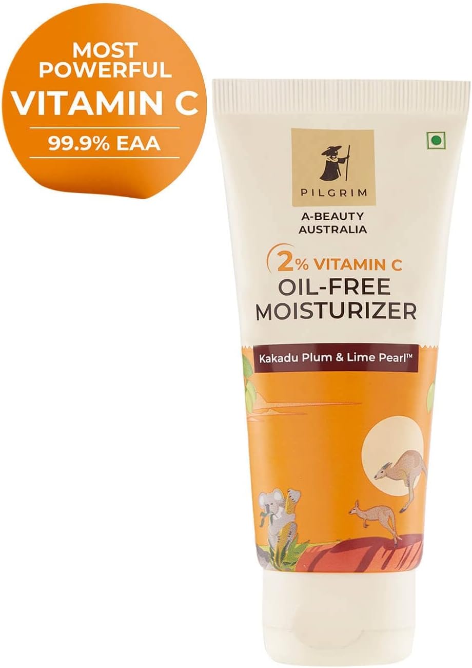 Pilgrim Australian 2% Vitamin C Oil free Moisturizer for oily & acne prone skin with Kakadu Plum & Lime Pearl™ | Vitamin C Moisturizer for Face | Moisturiser for dry skin | Women & Men | 50 gm 2 Pilgrim Australian 2% Vitamin C Oil free Moisturizer for oily & acne prone skin with Kakadu Plum & Lime Pearl™ | Vitamin C Moisturizer for Face | Moisturiser for dry skin | Women & Men | 50 gm - الصورة 2