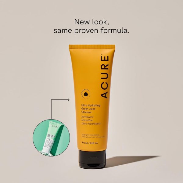 ⁦Acure Et1206 Ultra Hydrating Green Juice Cleanser 118 Ml⁩ - الصورة ⁦2⁩