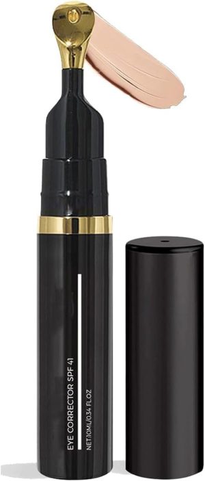 Eye Cream with SPF 41, Peach Color Corrector for Dark Circles, Luminous Tinted Under Eye Treatment, 1pc, Natural