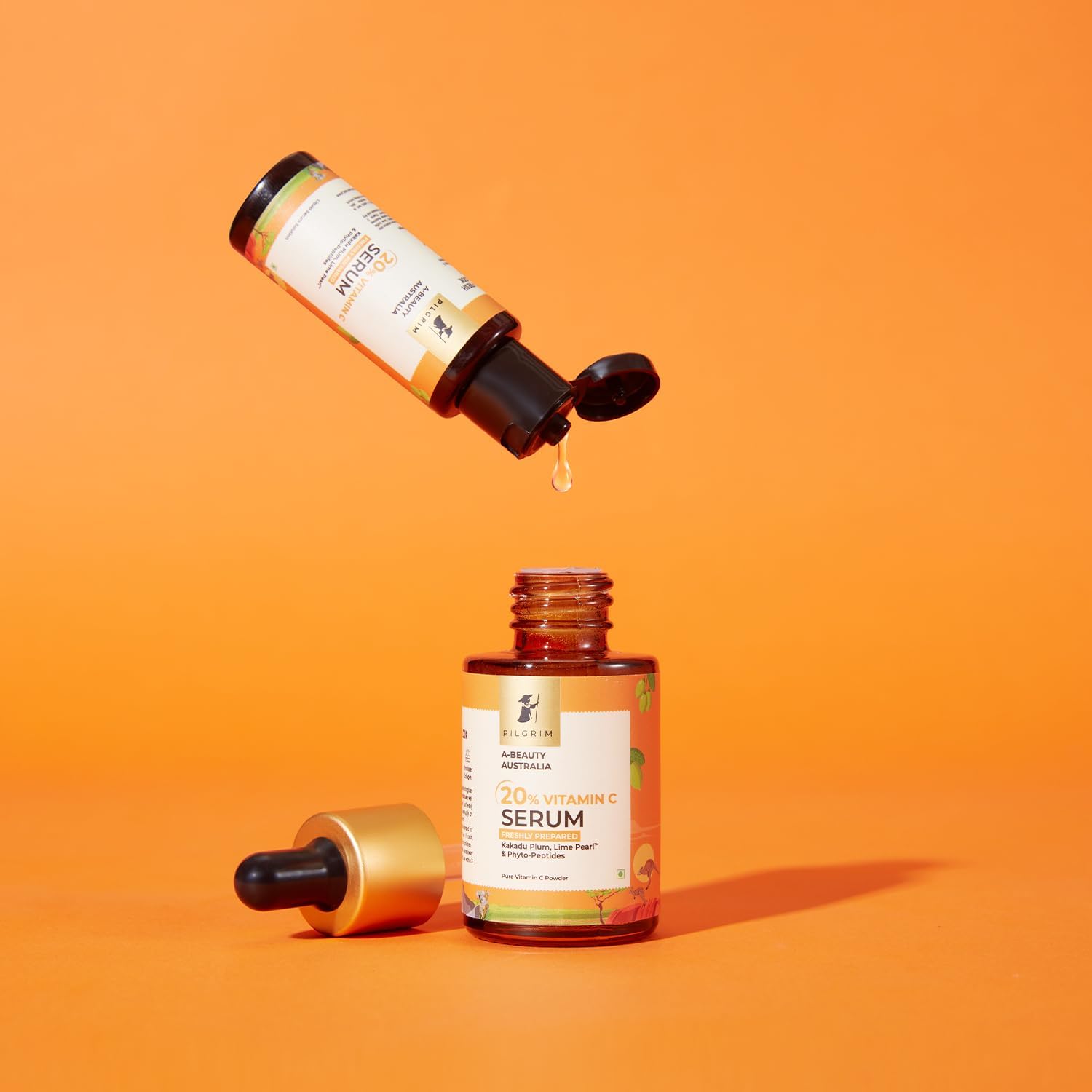 بيلغريم مصل فيتامين سي الاسترالي بنسبة 20% طازج للبشرة المتوهجة مع كاكادو بلوم وليمون بيرل™| مسحوق 99% غير مهيج EAA + محلول سيروم سائل | للنساء والرجال | 25 مل كل الأنواع 5 بيلغريم مصل فيتامين سي الاسترالي بنسبة 20% طازج للبشرة المتوهجة مع كاكادو بلوم وليمون بيرل™| مسحوق 99% غير مهيج EAA + محلول سيروم سائل | للنساء والرجال | 25 مل كل الأنواع - الصورة 5