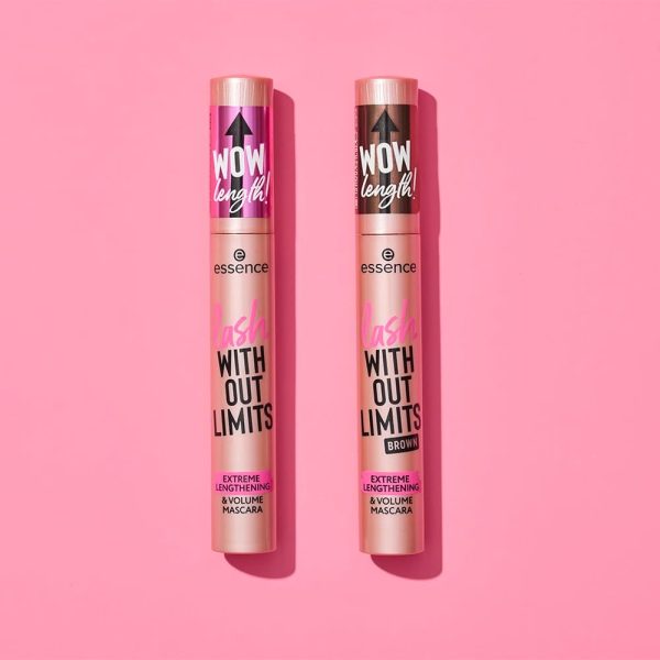 ⁦essence lash Withut Limits Brown Extreme Lengthening & Volume Mascara, No. 02, Brown, Long-Lasting, Volumising, Vegan, No Microplastic Particles, Nanoparticles Free, No Perfume, Pack of 1 (13 ml)⁩ - الصورة ⁦8⁩
