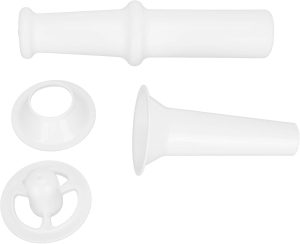Shanrya Grinder Attachment, 166g Sausage Filling Nozzle, ABS Food Pusher for 7# Meat Grinder