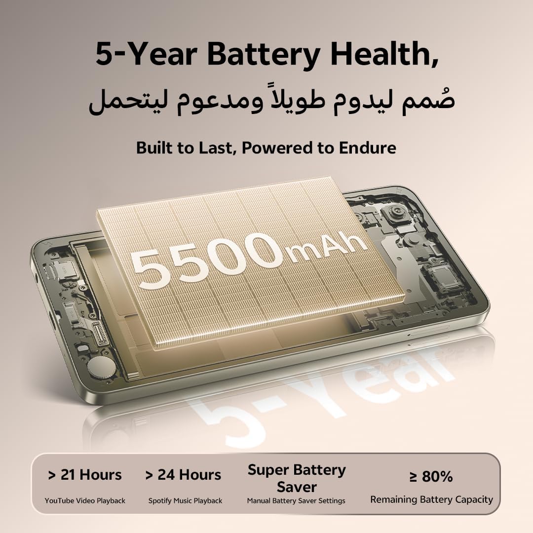 فيفو Y29s تيتانيوم جولد - ذاكرة RAM 6 جيجابايت | تخزين 128 جيجابايت | شاشة 6.75 بوصة HD | كاميرا 50 ميجابايت | بطارية 5500 ميللي امبير في الساعة | مقاومة للماء والغبار IP64 | سماعات أذن 4 فيفو Y29s تيتانيوم جولد - ذاكرة RAM 6 جيجابايت | تخزين 128 جيجابايت | شاشة 6.75 بوصة HD | كاميرا 50 ميجابايت | بطارية 5500 ميللي امبير في الساعة | مقاومة للماء والغبار IP64 | سماعات أذن - الصورة 4