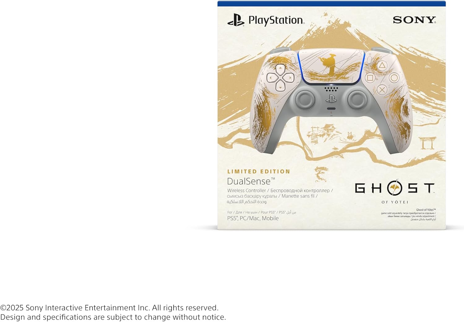 وحدة تحكم لاسلكية دوال سينس لجهاز بلاي ستيشن 5 (اصدار المملكة العربية السعودية) جوست اوف يوتي جولد اصدار محدود، ضمان لمدة عامين من الشركة المصنعة 7 وحدة تحكم لاسلكية دوال سينس لجهاز بلاي ستيشن 5 (اصدار المملكة العربية السعودية) جوست اوف يوتي جولد اصدار محدود، ضمان لمدة عامين من الشركة المصنعة - الصورة 7