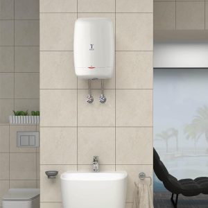 Saudi Ceramics 1200W Electric Vertical Water Heater, 15 Liter Capacity, White