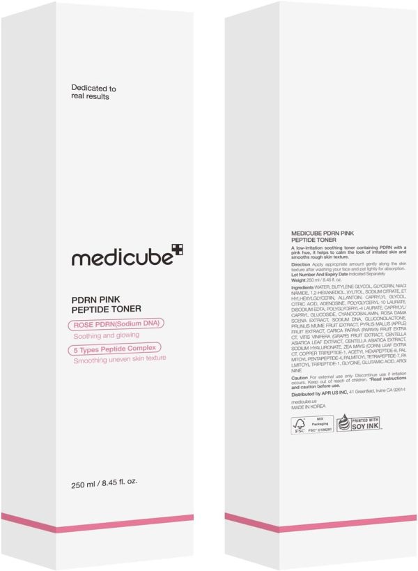 ⁦Medicube PDRN Pink Deer Soothing Toner, Lotion, PDRN, Salmon Injection, Hypoallergenic, Beam, Wiping Lotion, Moisture Moisturizing, Moist Lotion, Oily Skin, Skin Care, Korean Cosmetics⁩ - الصورة ⁦8⁩