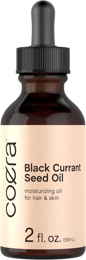 Coera Black Currant Seed Oil | 2 fl oz | Moisturizing Oil for Hair and Skin | Free of Parabens, SLS, & Fragrances