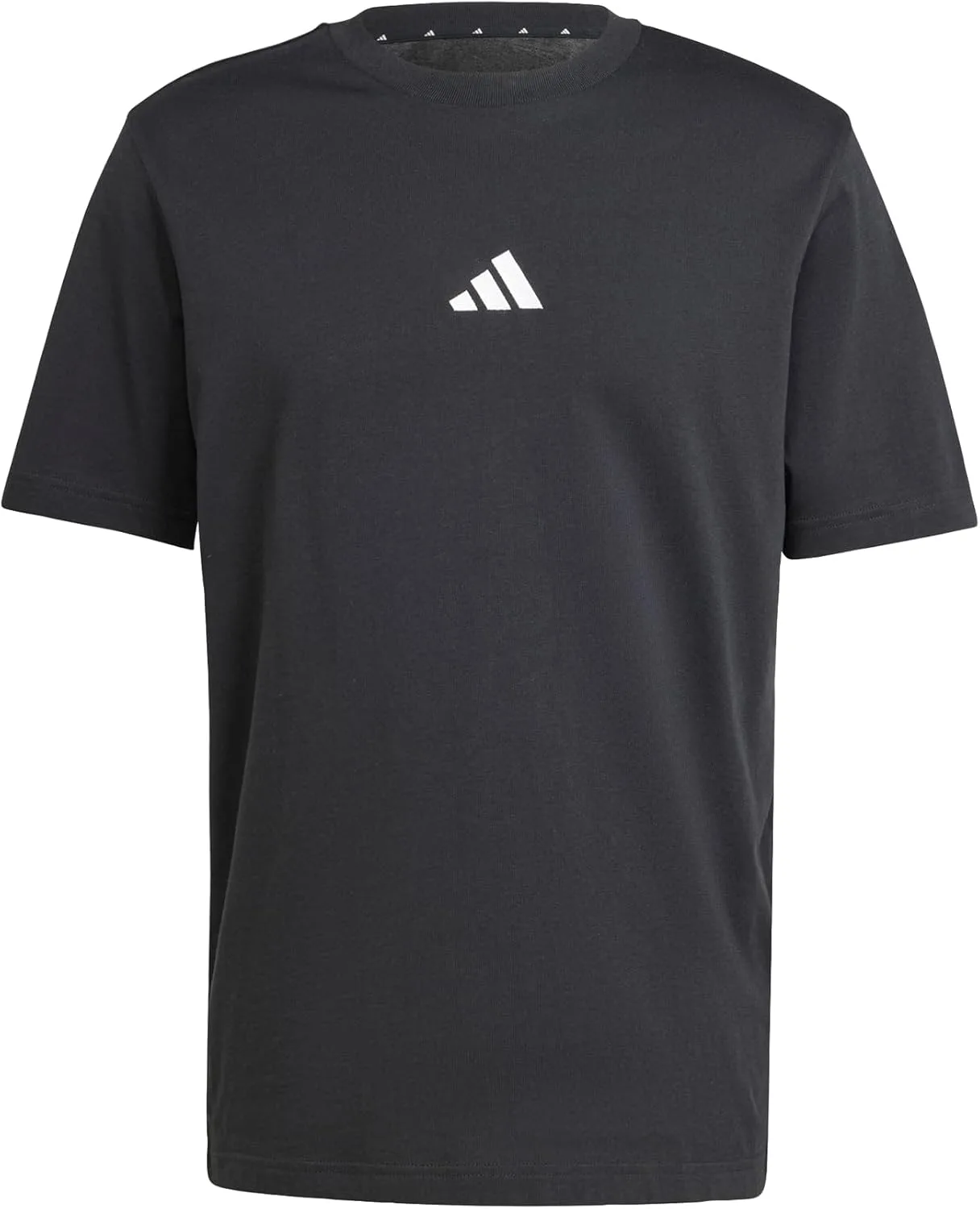 adidas Essentials Small Logo Single Jersey Black Men T-Shirt, S