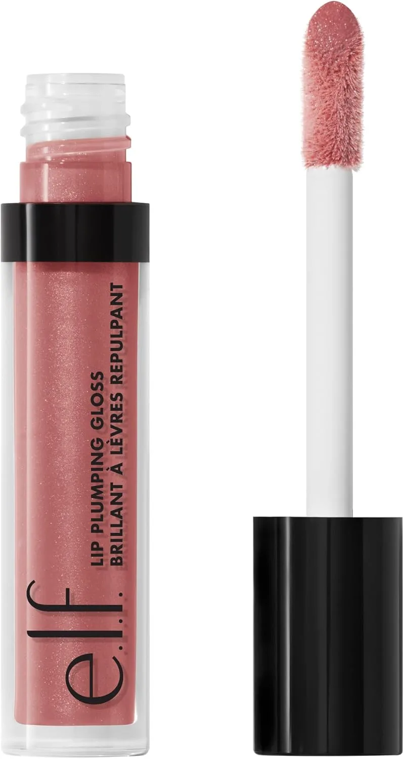 e.l.f. Lip Plumping Gloss, High-Shine Liquid Lip Color, Creates Fuller Lips & Plumper Pout, Moisturizing Formula, Mauve Lady, 0.09 Fl Oz 9 e.l.f. Lip Plumping Gloss, High-Shine Liquid Lip Color, Creates Fuller Lips & Plumper Pout, Moisturizing Formula, Mauve Lady, 0.09 Fl Oz