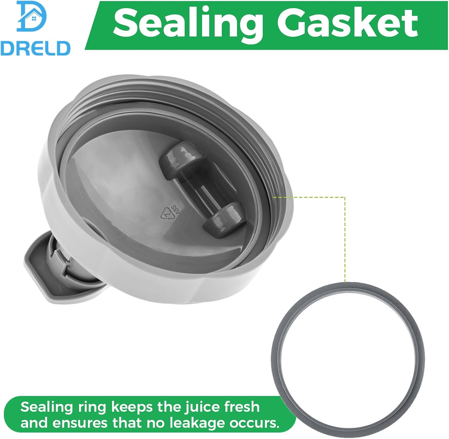 DRELD Pack of 2 Flip Top To Go Lids for Nutribullet Accessories 600W/900W, Resealable Cup Lid, Nutribullet, Hinged Lid Compatible with Nutri Bullet Mixing Cup 18oz/24oz/32oz 3 DRELD Pack of 2 Flip Top To Go Lids for Nutribullet Accessories 600W/900W, Resealable Cup Lid, Nutribullet, Hinged Lid Compatible with Nutri Bullet Mixing Cup 18oz/24oz/32oz - الصورة 3