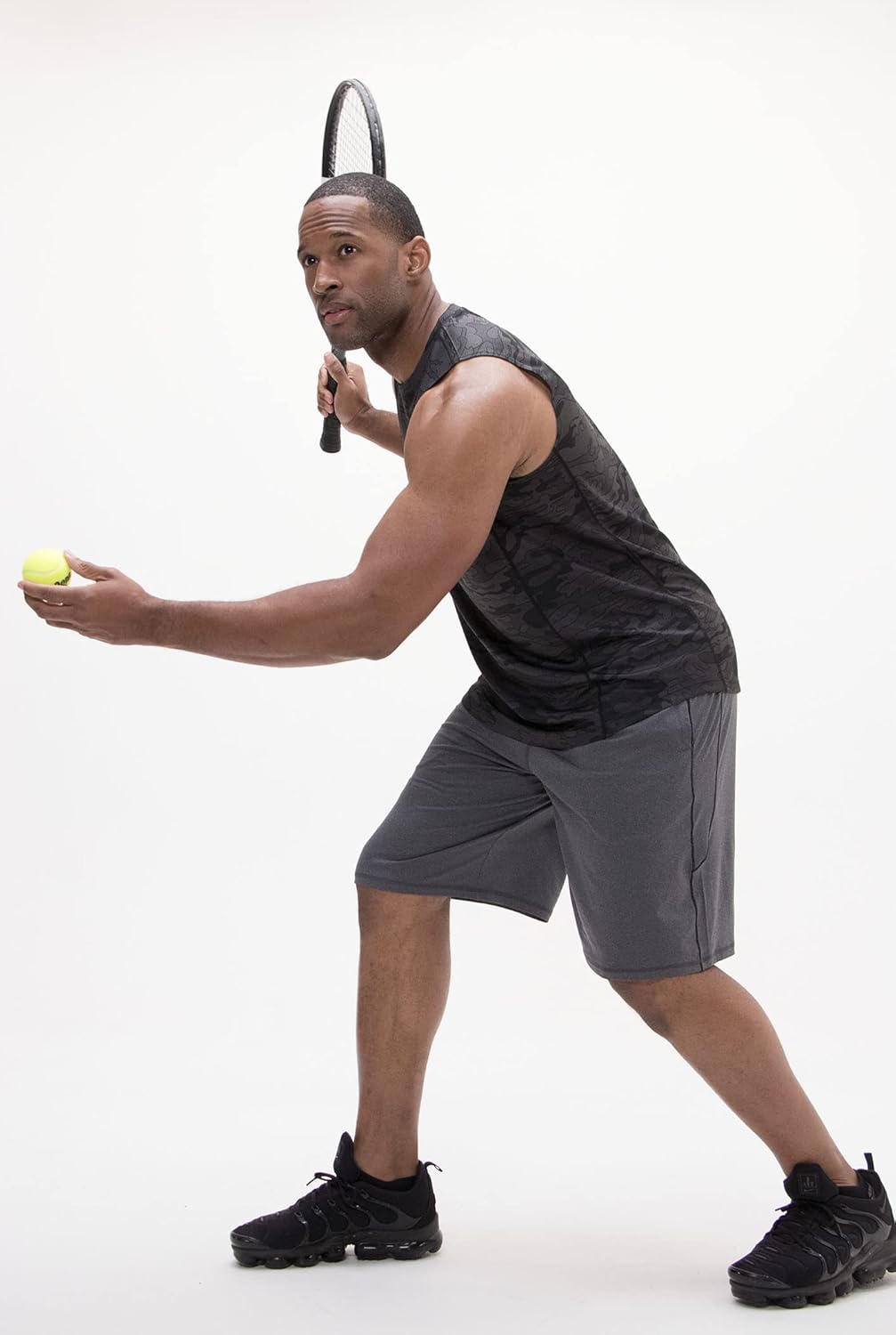 DEVOPS 3 Pack Men's Muscle Shirts Sleeveless Dri Fit Gym Workout Tank Top 5 DEVOPS 3 Pack Men's Muscle Shirts Sleeveless Dri Fit Gym Workout Tank Top - الصورة 5