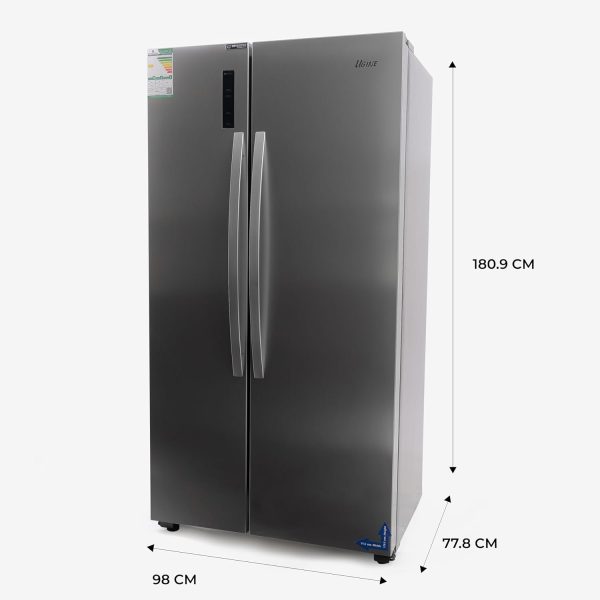 ⁦Ugine Refrigerator, Side By Side, 637 L, 22.4 Cu.Ft, Steel - URKSBS637⁩ - الصورة ⁦7⁩