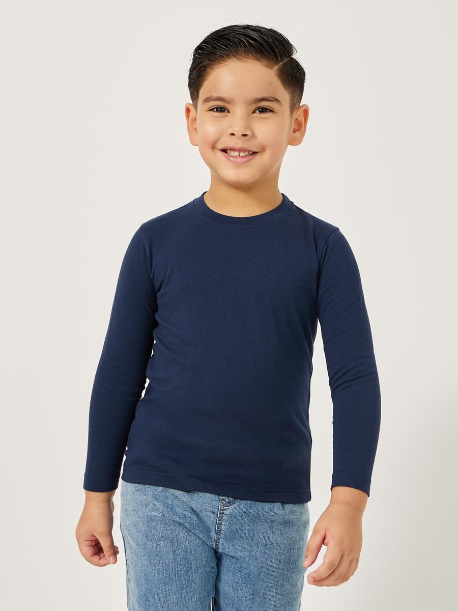 تيشيرت سادة برقبة دائرية للأولاد من ستايلي 2 تيشيرت سادة برقبة دائرية للأولاد من ستايلي - الصورة 2