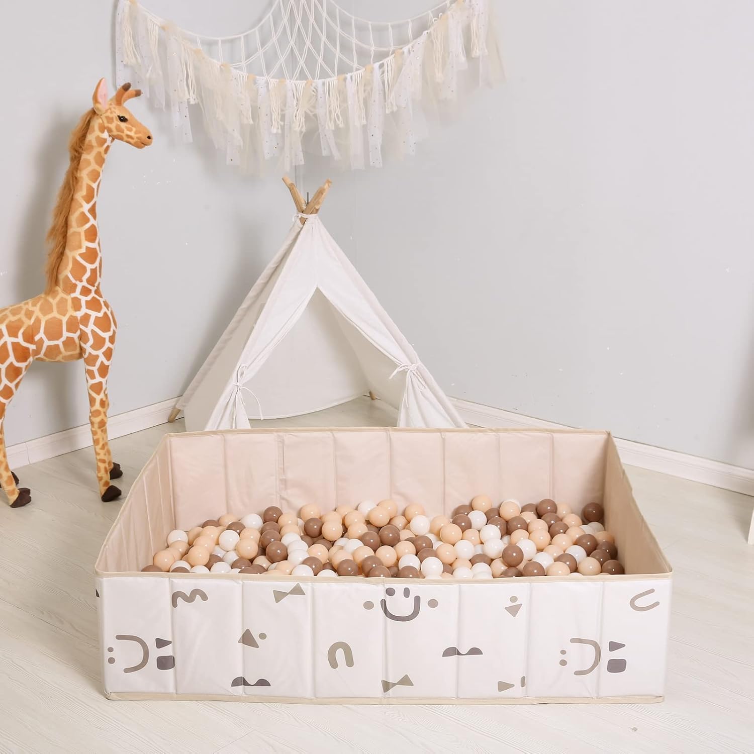 حوض سباحة قابل للطي للاطفال من زيسين، حفرة كرات مربعة للاطفال الصغار، حفرة كرات كبيرة ناعمة للاطفال، بيت لعب قابل للطي مع شنطة تخزين 8 حوض سباحة قابل للطي للاطفال من زيسين، حفرة كرات مربعة للاطفال الصغار، حفرة كرات كبيرة ناعمة للاطفال، بيت لعب قابل للطي مع شنطة تخزين - الصورة 8