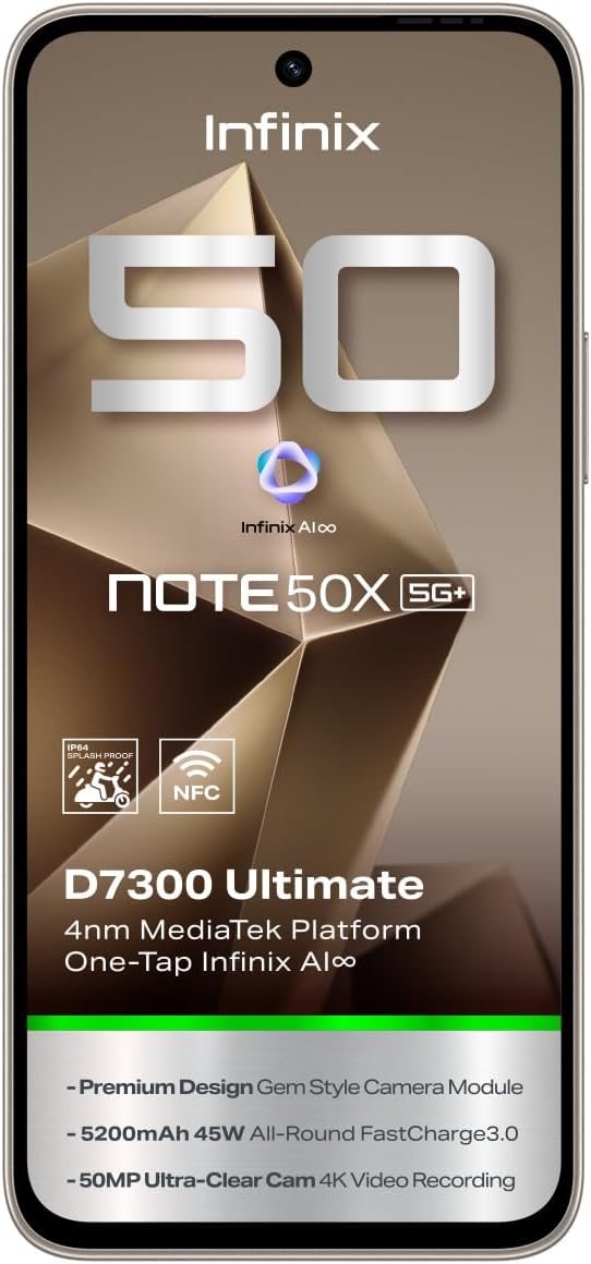 جوال نوت 50x 5G+ بذاكرة رام 16 جيجابايت (8+8) ومساحة تخزين داخلية 256 جيجابايت، رمادي تيتانيوم 3 جوال نوت 50x 5G+ بذاكرة رام 16 جيجابايت (8+8) ومساحة تخزين داخلية 256 جيجابايت، رمادي تيتانيوم - الصورة 3