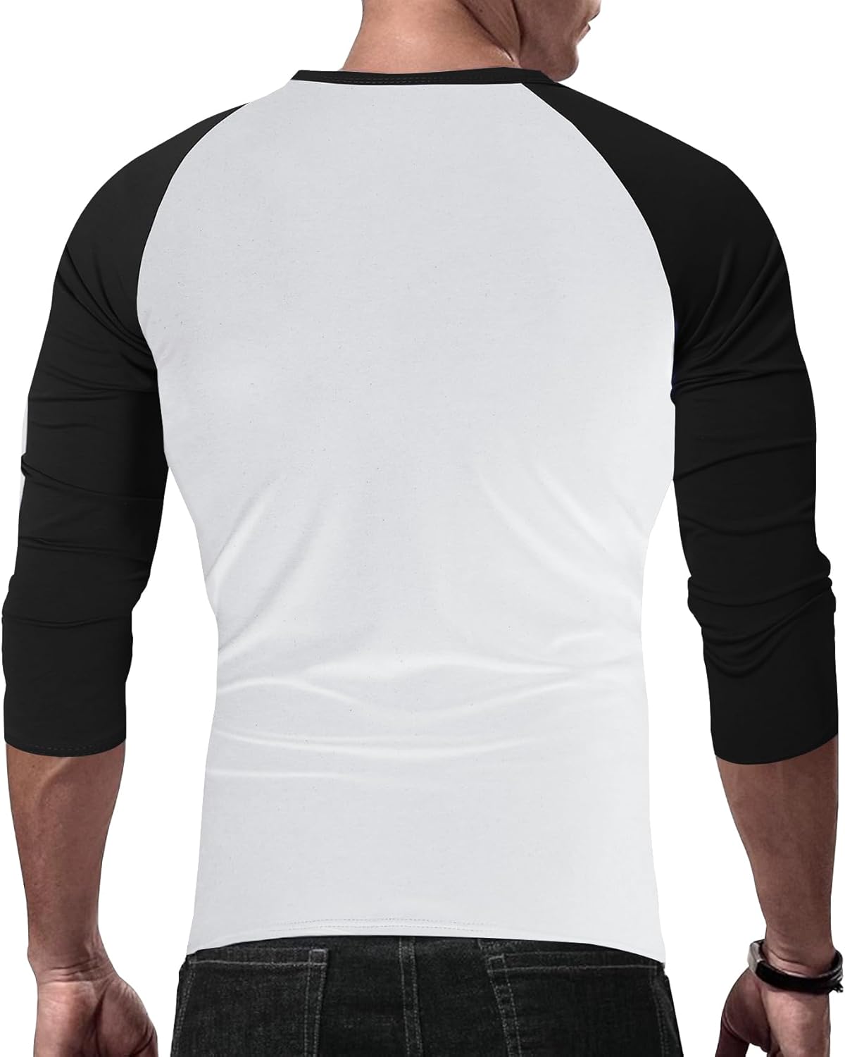 Men's V-Neck Casual 3/4 Sleeve Baseball Tshirt Raglan Jersey Shirt 6 Men's V-Neck Casual 3/4 Sleeve Baseball Tshirt Raglan Jersey Shirt - الصورة 6