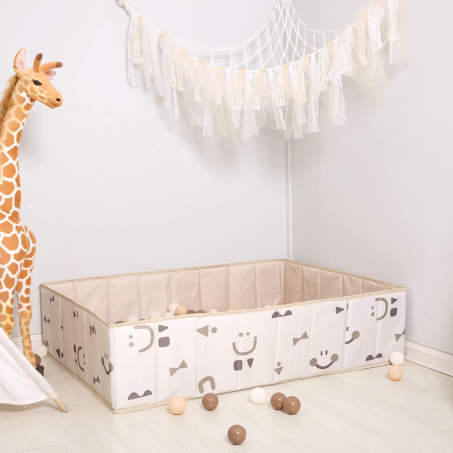 حوض سباحة قابل للطي للاطفال من زيسين، حفرة كرات مربعة للاطفال الصغار، حفرة كرات كبيرة ناعمة للاطفال، بيت لعب قابل للطي مع شنطة تخزين 6 حوض سباحة قابل للطي للاطفال من زيسين، حفرة كرات مربعة للاطفال الصغار، حفرة كرات كبيرة ناعمة للاطفال، بيت لعب قابل للطي مع شنطة تخزين - الصورة 6