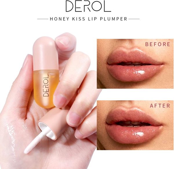 ⁦ANMANSY Lip Plumper,Natural Lip Plumper,lip plumping lip gloss,lip plumper gloss,Lip Enhancer Make Lips Fuller and Moisturizing 5.5ml,Beautiful Fuller,Lip Mask⁩ - الصورة ⁦2⁩