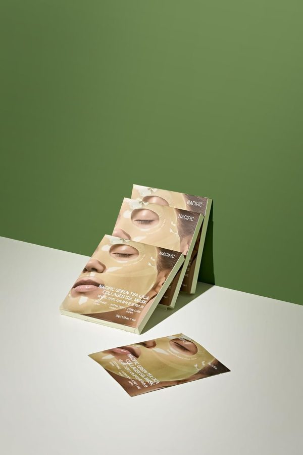 ⁦NACIFIC Green Tea Cica Collagen Gel Mask 35 gram⁩ - الصورة ⁦7⁩