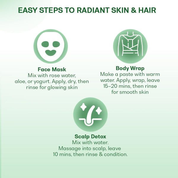 ⁦Agrovishwa 100% Natural Dead Sea Mud Powder For Face, Body & Hair powder - 100g⁩ - الصورة ⁦6⁩