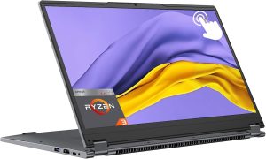 AE86 15.6" 2-in-1 Laptop | 16GB DDR4 RAM 512GB Storage | AMD Ryzen 3 3200U (up to 3.5GHz) | AMD Radeon Vega 3 | FHD Touchscreen | Windows 11 Pro | Wi-Fi 5 | BT5.1 | RJ45 | Backlit Keyboard (Upgraded)