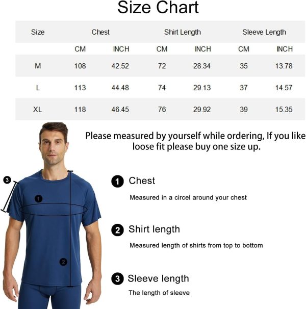 ⁦3 Pack Running T-shirts for Men Quick Dry Gym T Shirt Short Sleeve Crew Neck Running Shirts Moisture Wicking Active Athletic Running Tops Men Mesh Work Shirts⁩ - الصورة ⁦7⁩