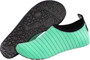 Rovyfota Water Shoes Quick-Dry Swimming Socks, Non-Slip Soft Beach Shoes Barefoot Water Sports Shoes Breathable Aqua Socks for Women Men Kids, Elastic Easy-fit Footwear