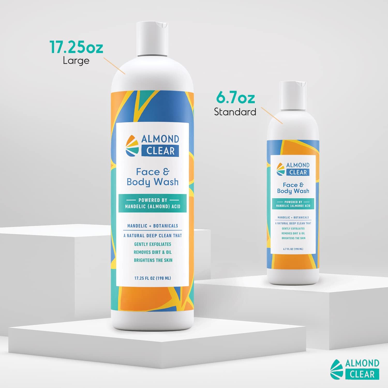 Almond Clear Face & Body Wash | for acne & folliculitis-prone skin, anti-aging, dark spots, ingrown hairs | everyday exfoliating cleanser with mandelic acid and botanicals, 6.7 fl oz 8 Almond Clear Face & Body Wash | for acne & folliculitis-prone skin, anti-aging, dark spots, ingrown hairs | everyday exfoliating cleanser with mandelic acid and botanicals, 6.7 fl oz - الصورة 8