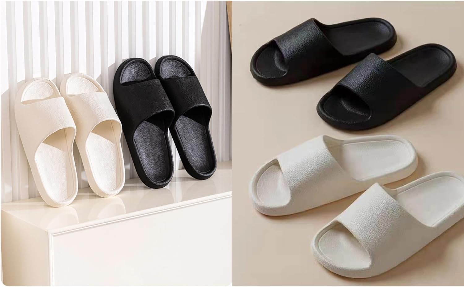 Lightweight Slippers for Women and Men,Quick Drying Non-Slip Slides Bathroom Home Slippers,Soft Sandals for Shower Spa Bath Pool Gym 7 Lightweight Slippers for Women and Men,Quick Drying Non-Slip Slides Bathroom Home Slippers,Soft Sandals for Shower Spa Bath Pool Gym - الصورة 7