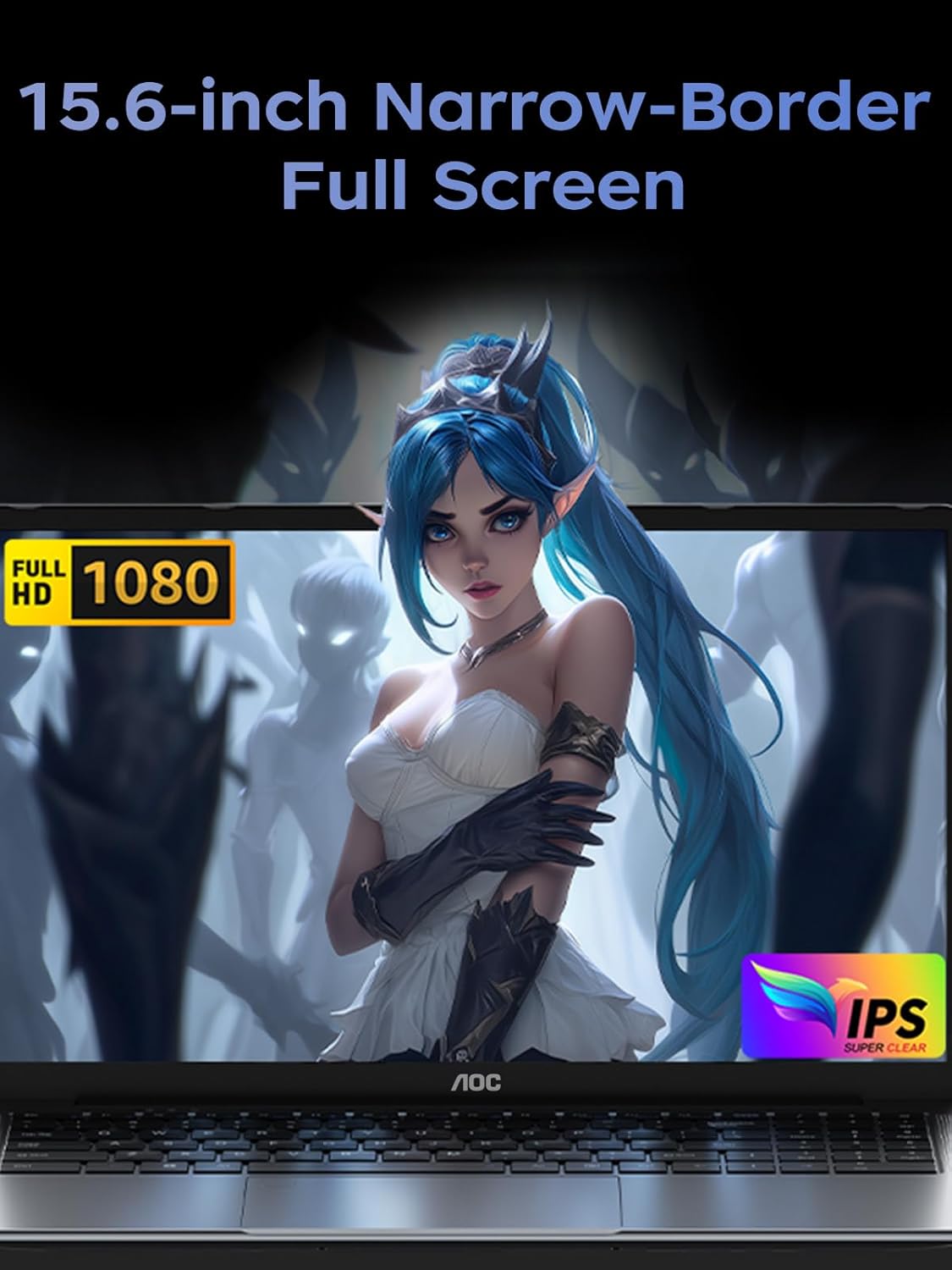 AOC Laptop, Laptop Computer with Intel Processor Twin Lake N150(Up to 3.6GHz) 16GB DDR4 512GB SSD 15.6 Inch FHD Premium Laptop Windows 11 Pro, Metal Shell, Type-C 4 AOC Laptop, Laptop Computer with Intel Processor Twin Lake N150(Up to 3.6GHz) 16GB DDR4 512GB SSD 15.6 Inch FHD Premium Laptop Windows 11 Pro, Metal Shell, Type-C - الصورة 4