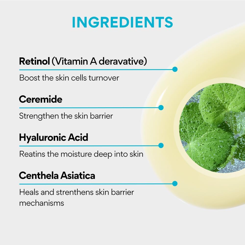 Innisfree Retinol Cica Repair Ampoule 30ml with Hyaluronic Acid, Reduces Skin Blemishes and improves skin elasticity, Korean Face Serum 6 Innisfree Retinol Cica Repair Ampoule 30ml with Hyaluronic Acid, Reduces Skin Blemishes and improves skin elasticity, Korean Face Serum - الصورة 6