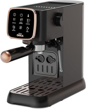 ARZUM OKKA OK0034 Semi Auto Espresso Machine – (With steam nozzle) Black-copper