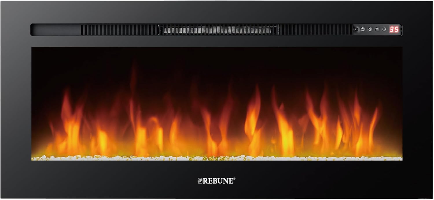 Decorative Heater with LED Display, Bluetooth and Speaker, Air Heating 2000 Watts RE-7-057 1 Decorative Heater with LED Display, Bluetooth and Speaker, Air Heating 2000 Watts RE-7-057