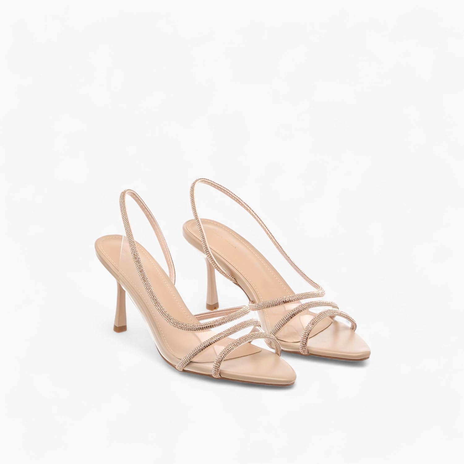 Flora Bella By Shoexpress Women Embellished Slingback Sandals With Stiletto Heels 2 Flora Bella By Shoexpress Women Embellished Slingback Sandals With Stiletto Heels - الصورة 2