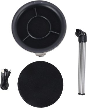 جياوو شفاطات سطح المكتب، شفاط محمول مع 3 سرعات للرياح، مروحة عادم مطبخ قابلة للفصل، شفاط محمول للطبخ والشواء الداخلي والوعاء الساخن ومطبخ ار في