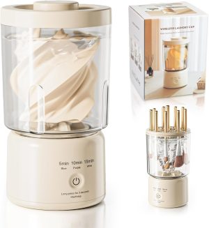 Mini Washing Machine,Portable Underwear Washer,Small Clothes Cleaner for Makeup Brushes and Delicates,Low Noise Compact Design for Travel Hotel Dorm Home Use