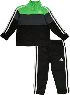 adidas baby-boys Tricot Jacket & Pant Track Suit Clothing Set Pants Set