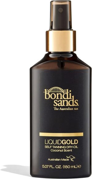 Bondi Sands Liquid Gold Self Tanning Dry Oil | Hydrating, Quick Drying, Tanning Dry-Oil for a Natural, Golden Look | 5.07 oz/150 mL
