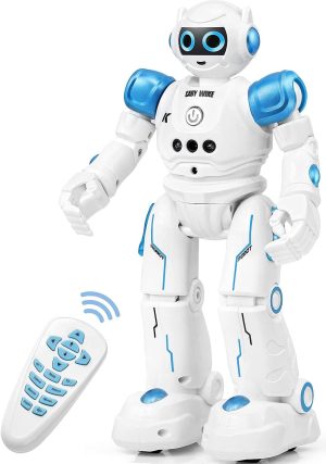 Arabest RC Robot for Kids - Rechargeable Intelligent Programmable Robot With Infrared Controller, Remote Control, Gesture Sensing, Interactive Walking, Singing and Dancing