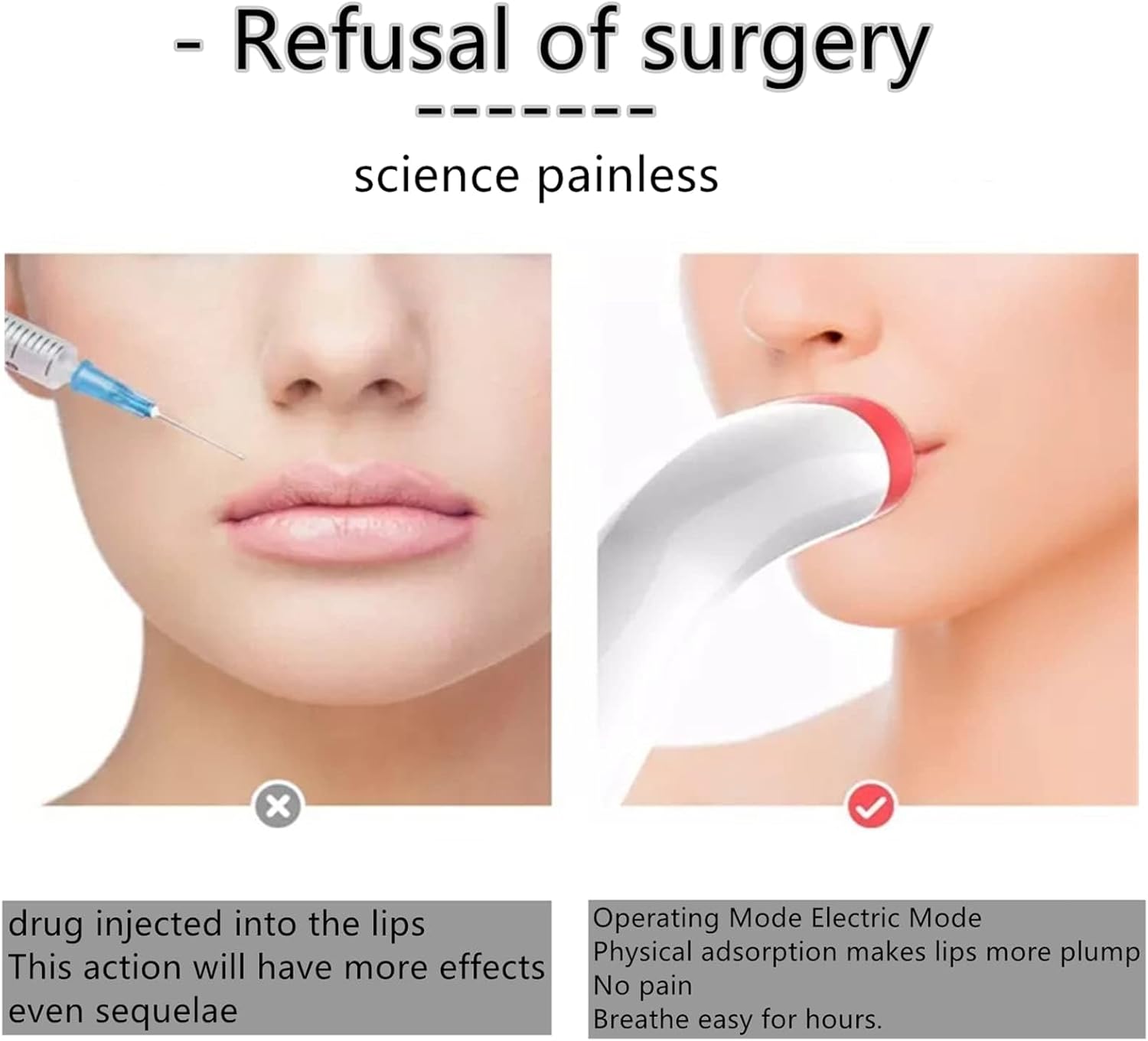 NALACAL 2023 New Women'S Electric Lip Plumper, The Best Lip Plumper Tool, Smooth Lip Wrinkles, Lip Tool Instrument Plumper For Women Girl, Usb Charging Lip Plumping Machine Lip Care Tool, Red 2 NALACAL 2023 New Women'S Electric Lip Plumper, The Best Lip Plumper Tool, Smooth Lip Wrinkles, Lip Tool Instrument Plumper For Women Girl, Usb Charging Lip Plumping Machine Lip Care Tool, Red - الصورة 2