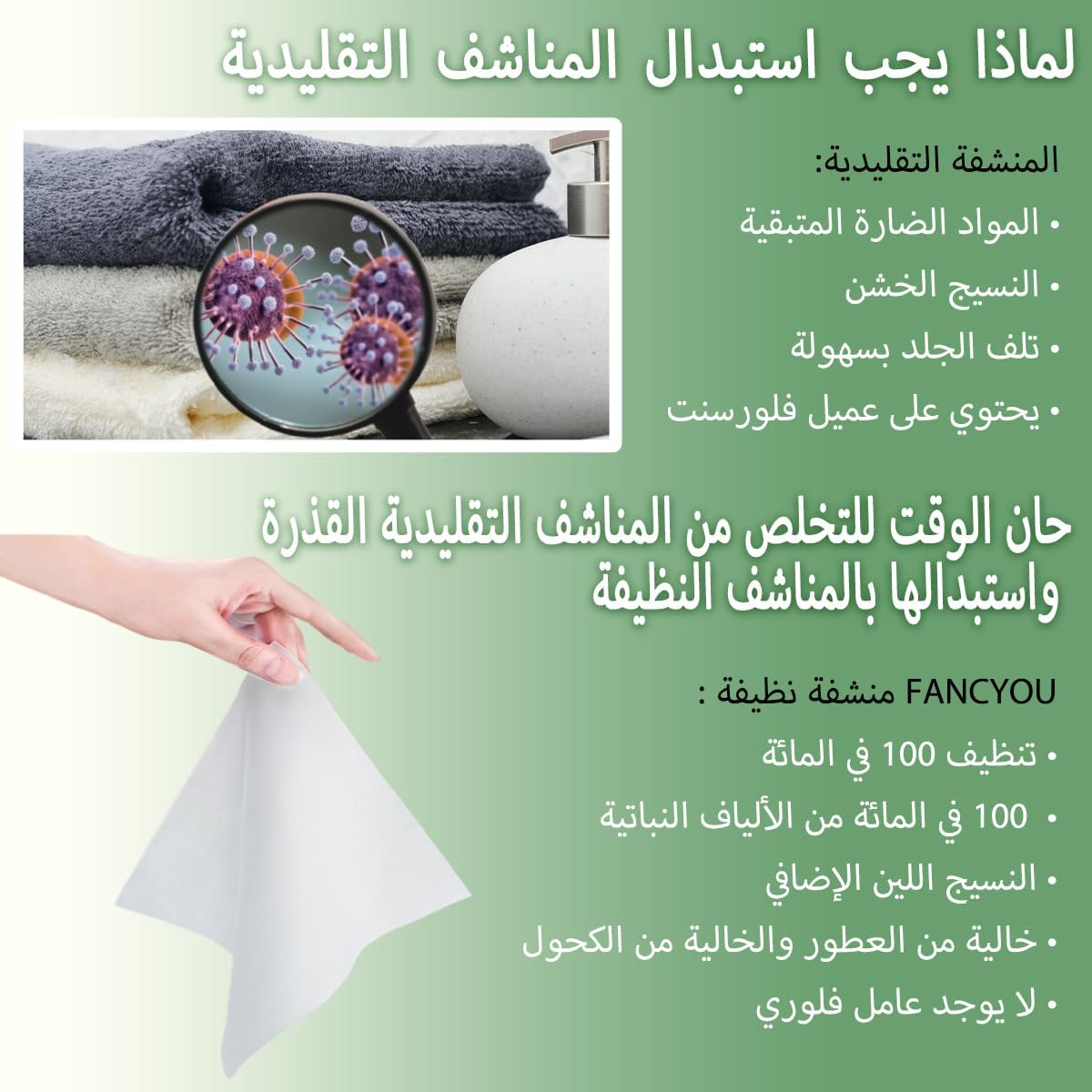 Fancyou Compressed Towels Tablets, Thick Disposable face towel Compact Portable Cotton Wipes Coin Tissues for Mini Travel Essentials, Travel Skin Care, Beauty Salon, Gym, Tattoo, Home(100 Count Clear) 3 Fancyou Compressed Towels Tablets, Thick Disposable face towel Compact Portable Cotton Wipes Coin Tissues for Mini Travel Essentials, Travel Skin Care, Beauty Salon, Gym, Tattoo, Home(100 Count Clear) - الصورة 3