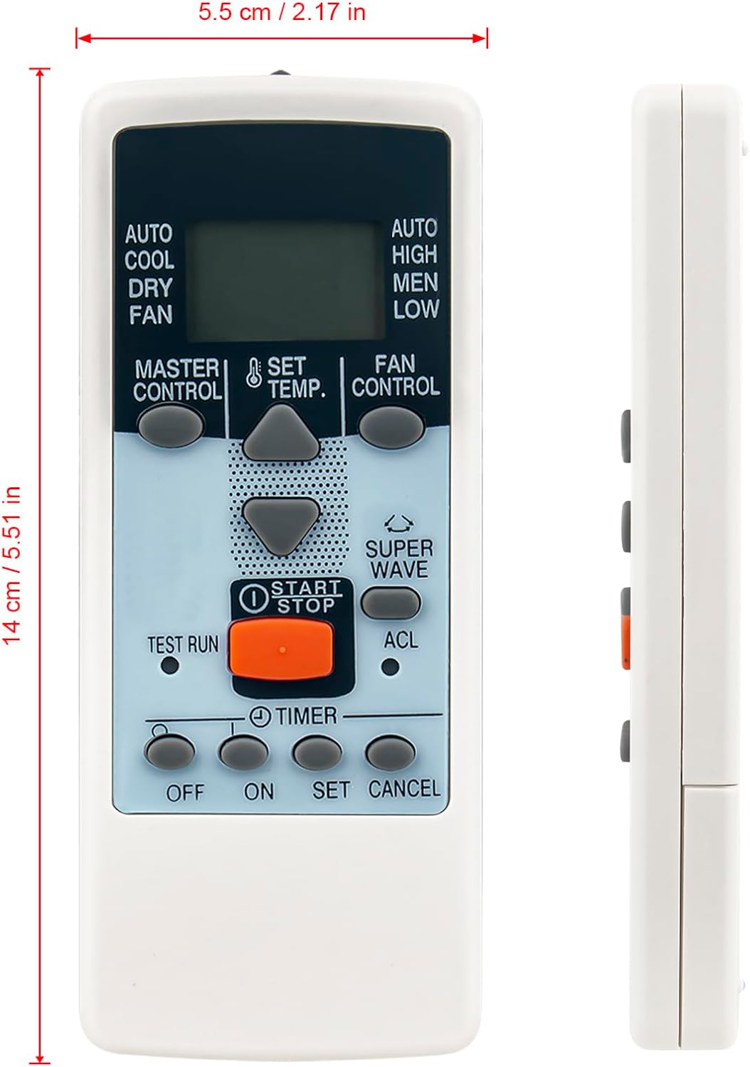 AR-JE11 Replacement Remote Control fit for Fujitsu O General Split A/C Window Air Conditioner 4 AR-JE11 Replacement Remote Control fit for Fujitsu O General Split A/C Window Air Conditioner - الصورة 4