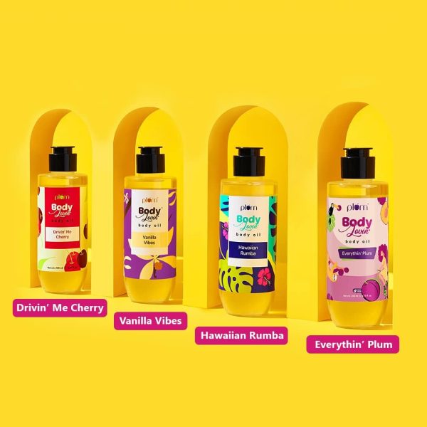 ⁦Plum BodyLovin' Vanilla Vibes Body Oil | Intense Moisture & Instant Glow | Long Lasting Warm Vanilla Fragrance | Non-Greasy & Lightweight | Soft & Nourished Skin | For Dry To Very Dry Skin - 100ml⁩ - الصورة ⁦8⁩