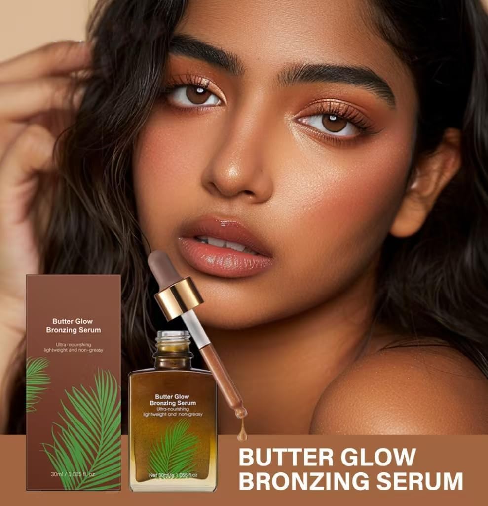 Bronzing Drops, Butter Glow Bronzing Serum-Enriched With An Illuminating Blend Of Minerals And Butter For, Lightweight And Non-Greasy, Hydrating and Nourishing Tinted Serum 2 Bronzing Drops, Butter Glow Bronzing Serum-Enriched With An Illuminating Blend Of Minerals And Butter For, Lightweight And Non-Greasy, Hydrating and Nourishing Tinted Serum - الصورة 2