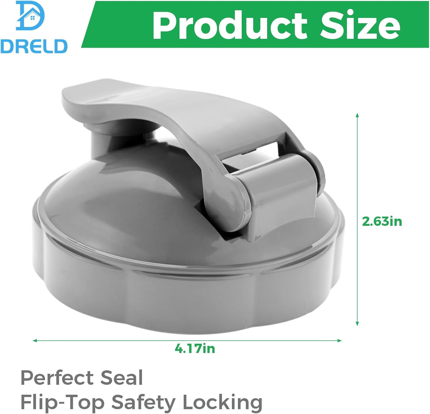 DRELD Pack of 2 Flip Top To Go Lids for Nutribullet Accessories 600W/900W, Resealable Cup Lid, Nutribullet, Hinged Lid Compatible with Nutri Bullet Mixing Cup 18oz/24oz/32oz 4 DRELD Pack of 2 Flip Top To Go Lids for Nutribullet Accessories 600W/900W, Resealable Cup Lid, Nutribullet, Hinged Lid Compatible with Nutri Bullet Mixing Cup 18oz/24oz/32oz - الصورة 4