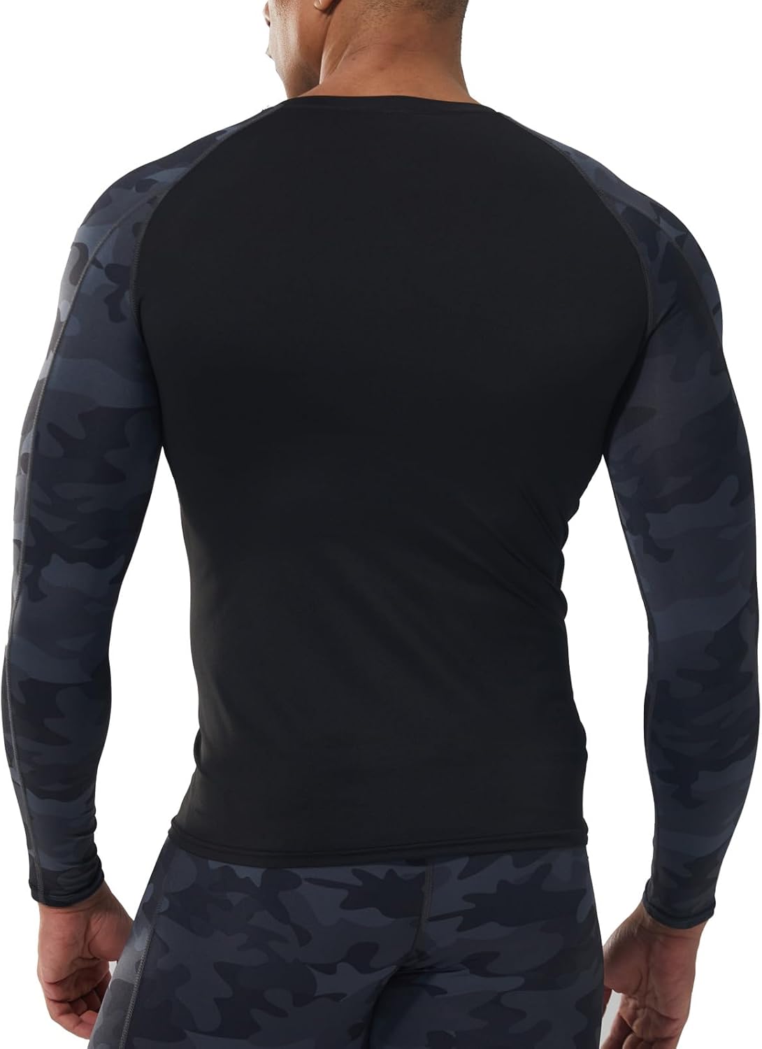 LNFINTDO 2 Pack Mens Compression Tops Base Layer Long Sleeve for Men T-Shirt Dry Fit Cooling Sport Tops for Workout Athletic Training Cycling Gym 2 LNFINTDO 2 Pack Mens Compression Tops Base Layer Long Sleeve for Men T-Shirt Dry Fit Cooling Sport Tops for Workout Athletic Training Cycling Gym - الصورة 2