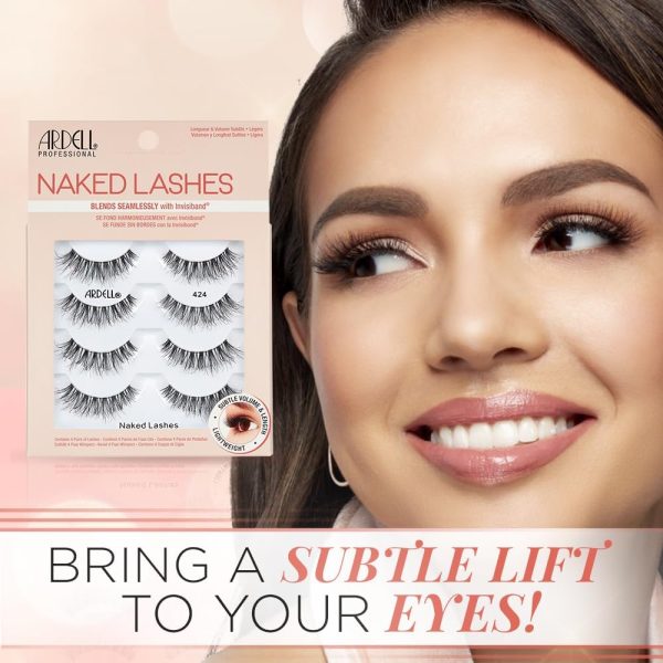 ⁦Ardell Strip Lashes Naked Lashes #424, 4 Pairs x 2-Pack⁩ - الصورة ⁦2⁩