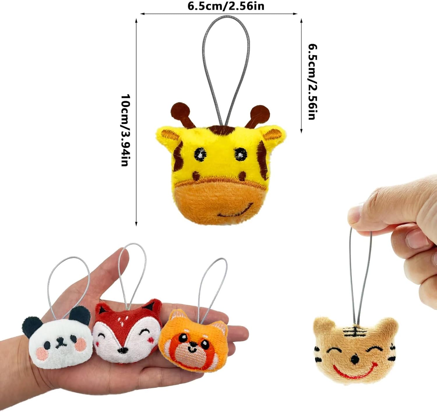 10 PCS Mini Jungle Animal Plush Keychain Set Small Animal Plush Keychain for Wedding Bridal Guest Gifts 10 Styles 3 10 PCS Mini Jungle Animal Plush Keychain Set Small Animal Plush Keychain for Wedding Bridal Guest Gifts 10 Styles - الصورة 3